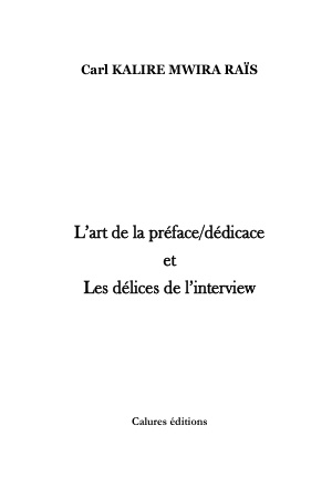 L'art de la préface dédicace et les délices de l'interview